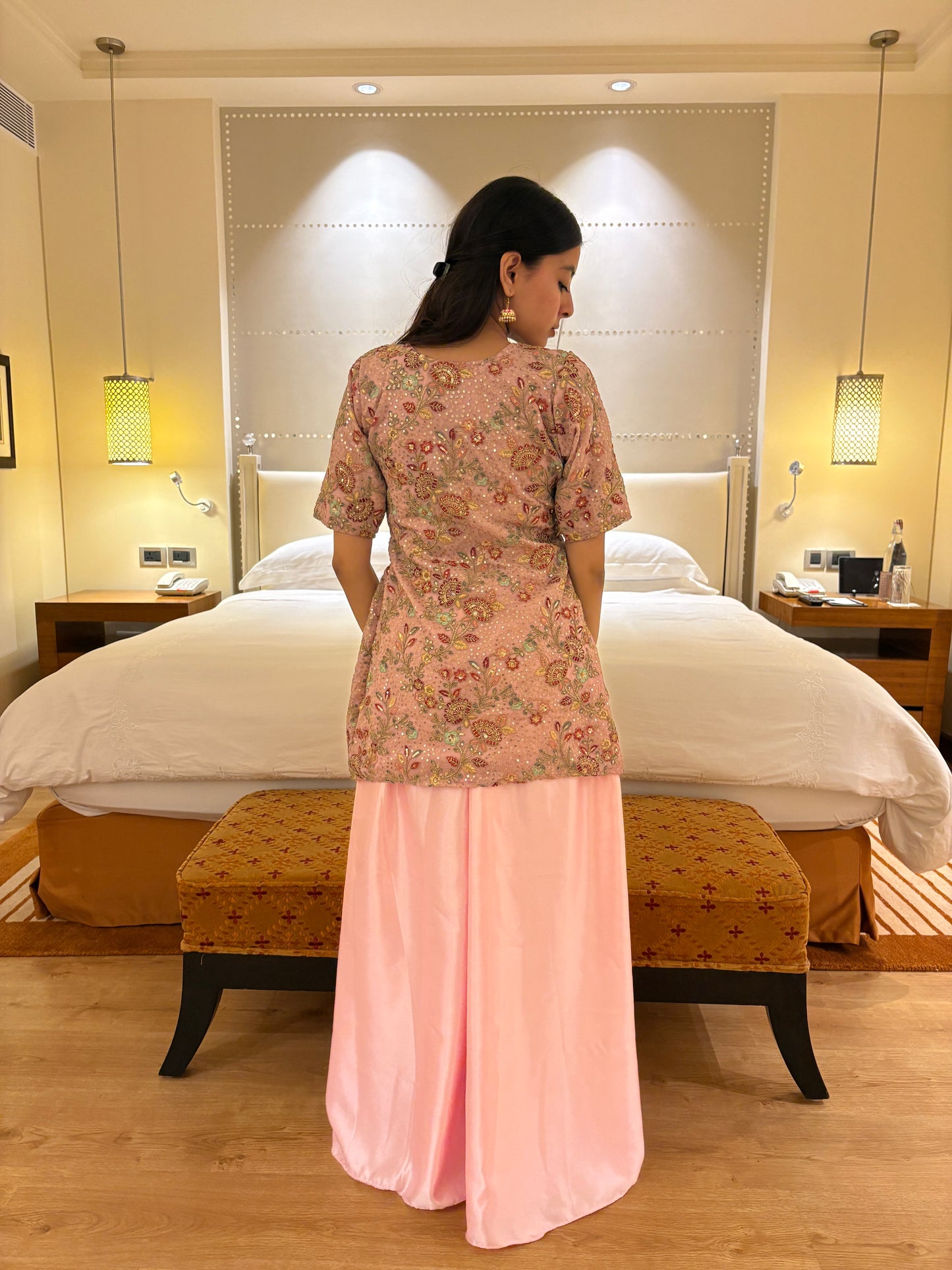 Aara - Pink Wedding Set with Dupatta