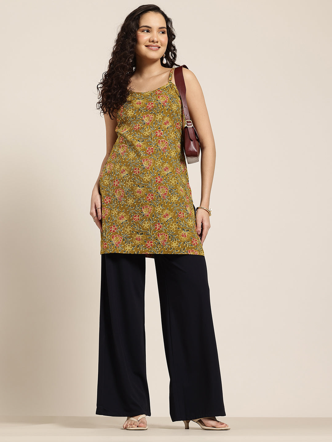 Zeenat - Green Strap Kurti