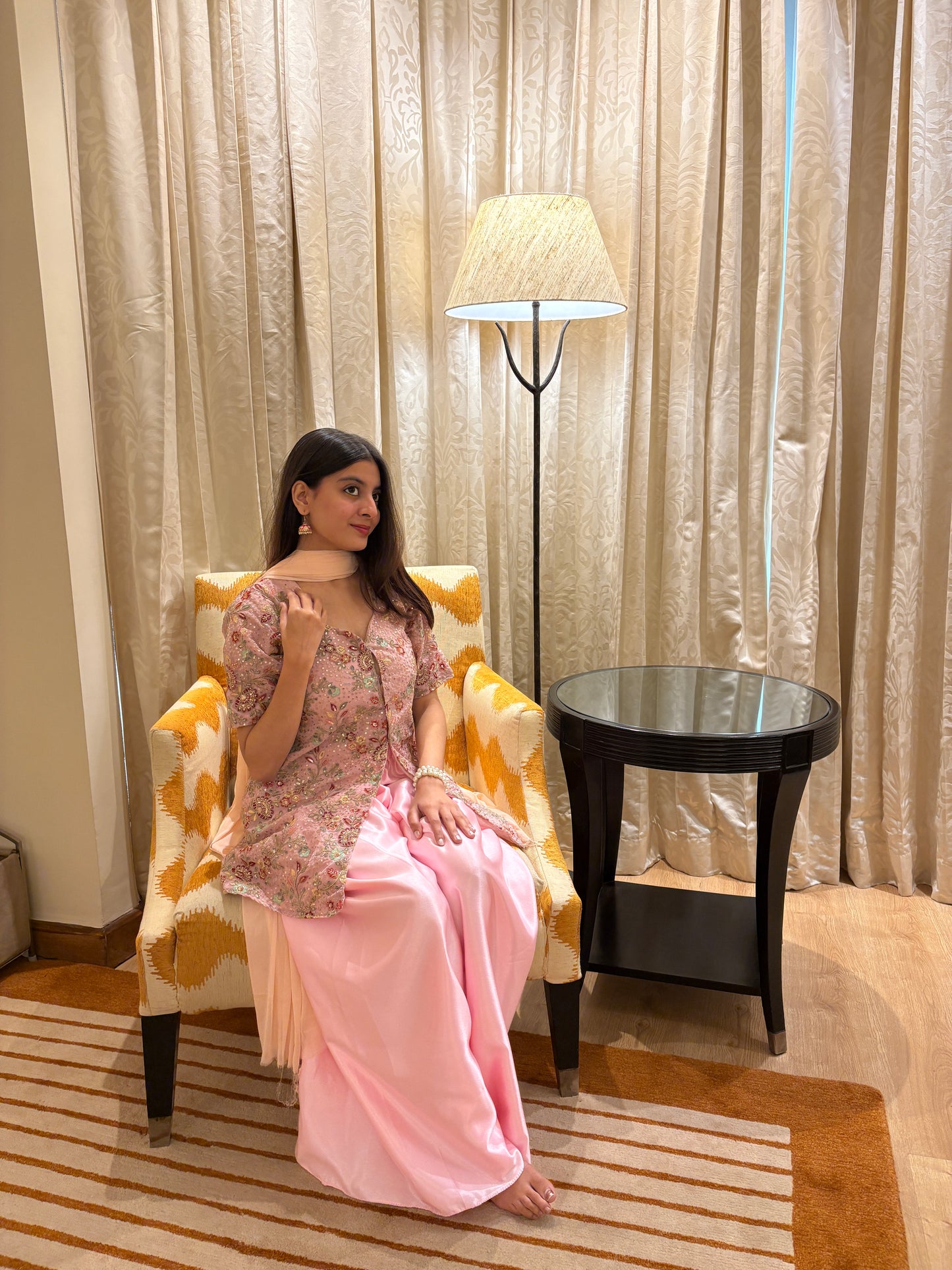 Aara - Pink Wedding Set with Dupatta