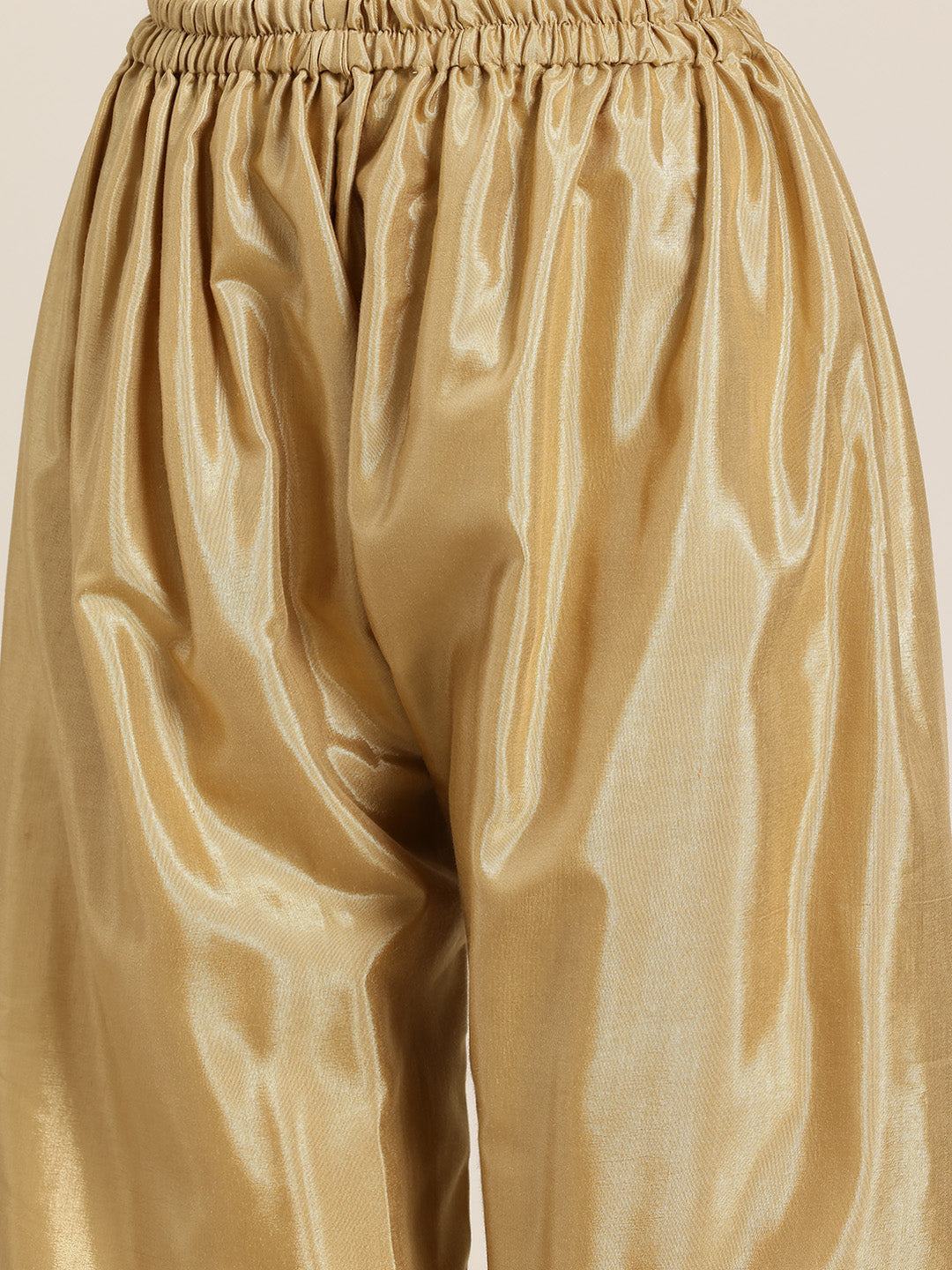 Kiran - Gold Silk Kurta Set