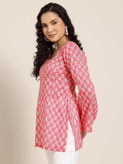Siya – Pink Buti Sleeved Kurti