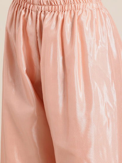 Riya - Pink Silk Kurta Set