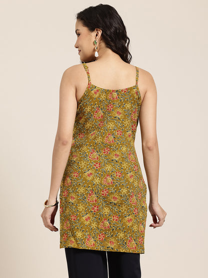 Zeenat - Green Strap Kurti