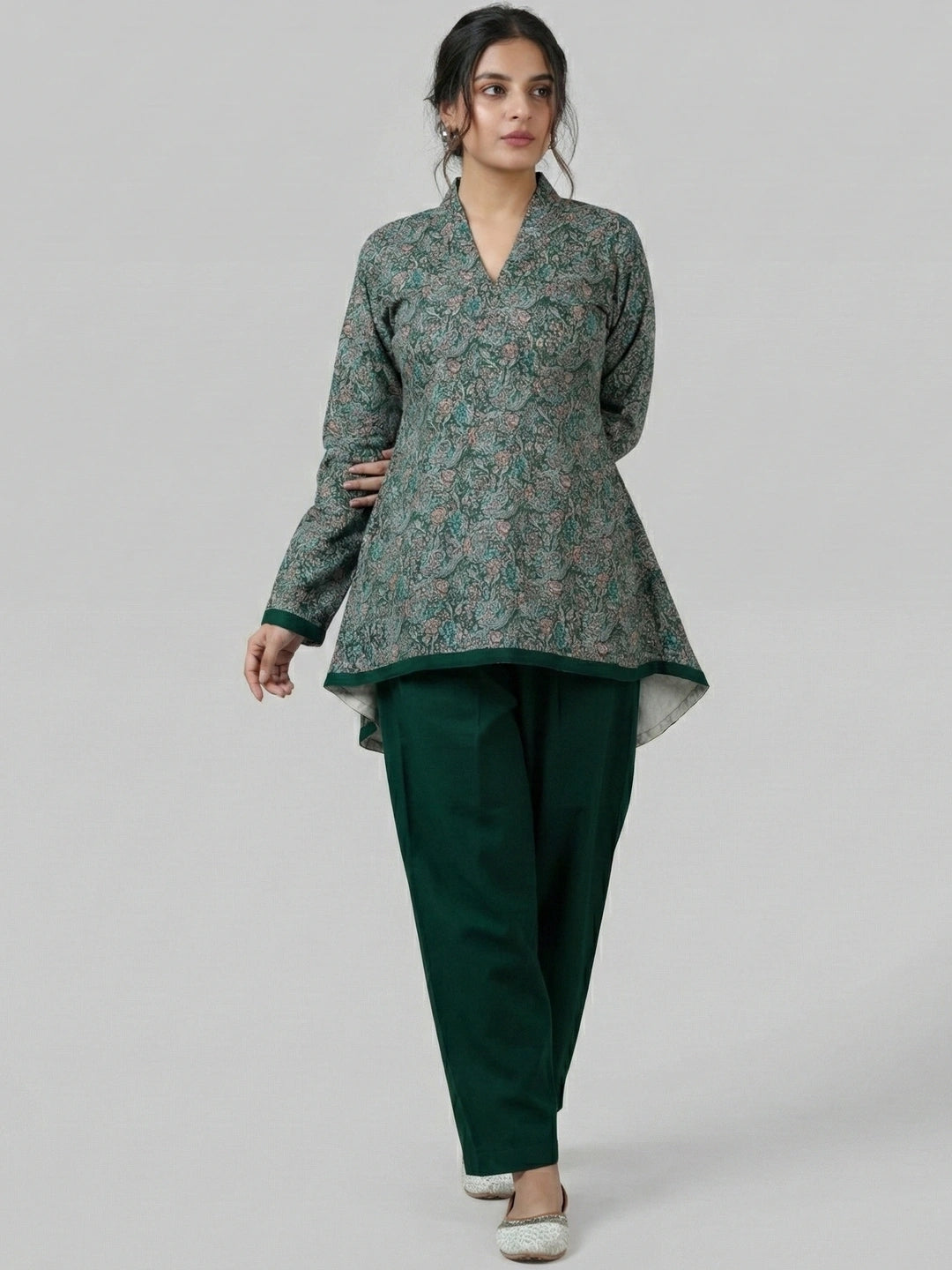 Hina - Woolen Kurti Pant Set