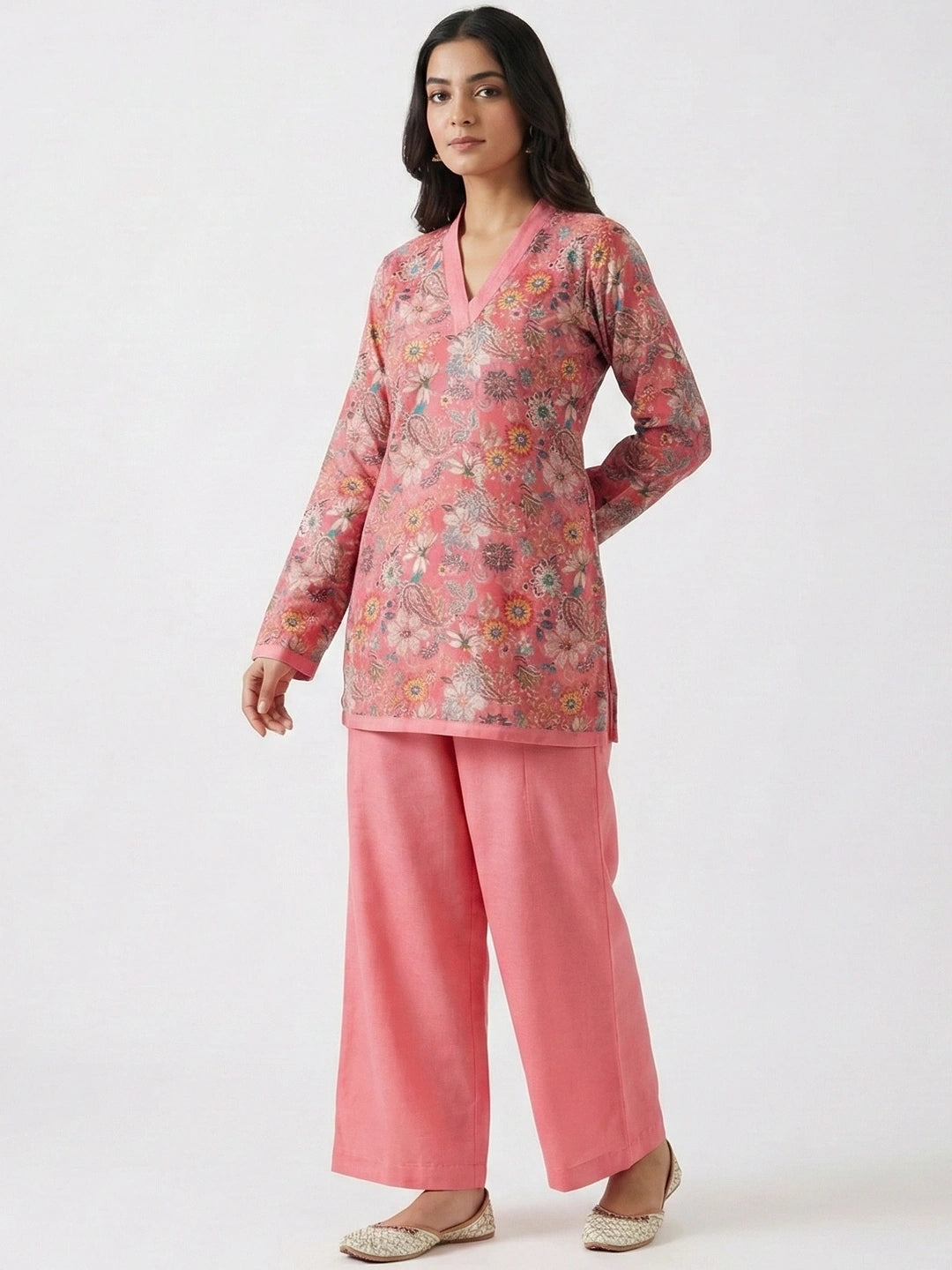 Roohi - Woolen Kurti Pant Set