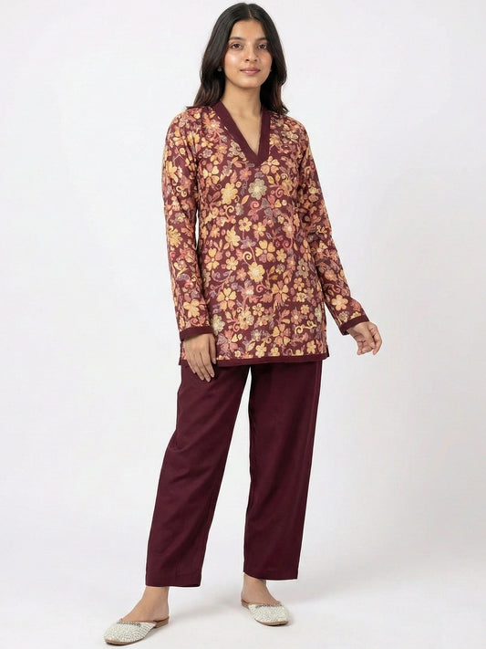 Ziya - Woolen Kurti Pant Set