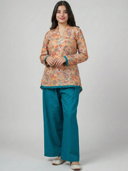 Zehra - Woolen Kurti Pant Set